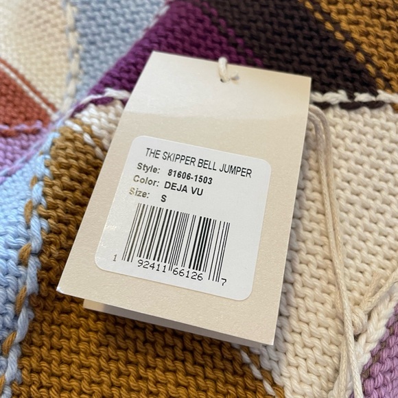 NWT MOTHER The Skipper Bell Jumper Sweater (Deja Vu) Size Small - Picture 9 of 11